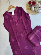 18824 Chikankari kurthi and palazzo set