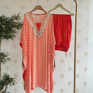 19408 Beautiful Crepe silk kaftan