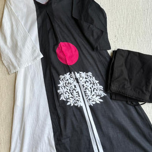 19520 Beautiful cotton kurta pant set