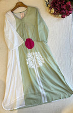 19520 Beautiful cotton kurta pant set