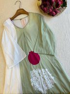 19520 Beautiful cotton kurta pant set